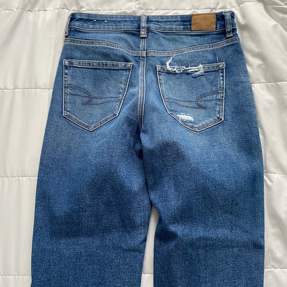 American Eagle Outfitters Blue Straight Leg Jeans - Picture 4 of 4